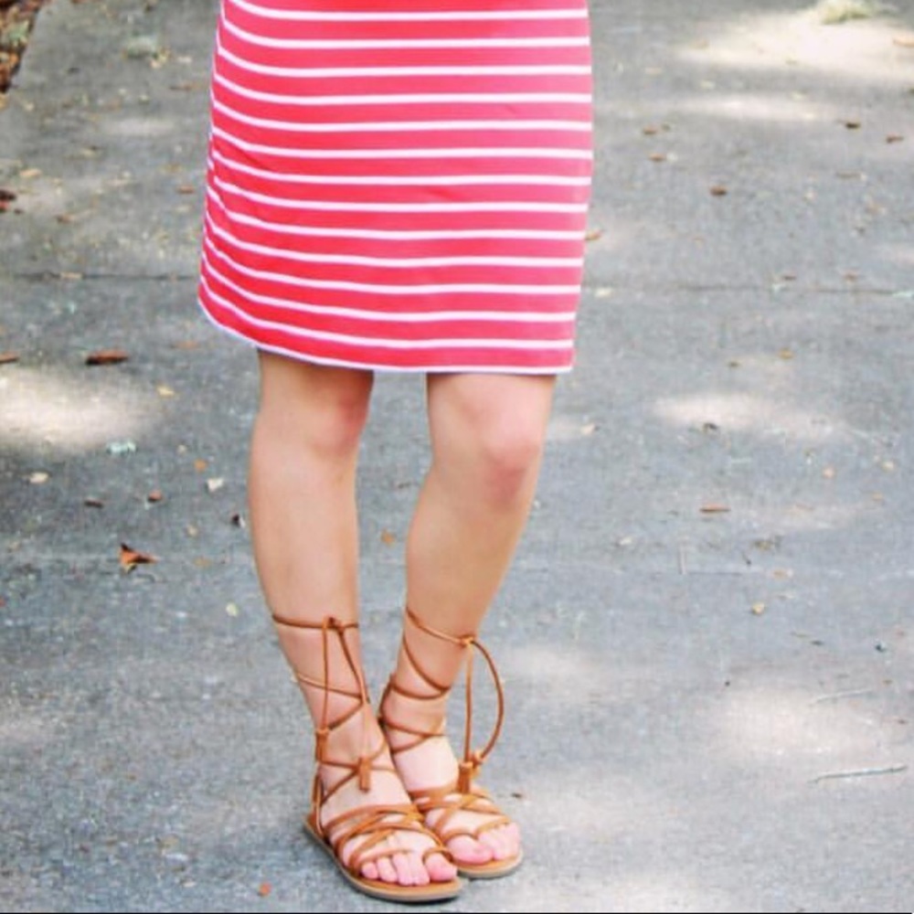 Lace up sandals